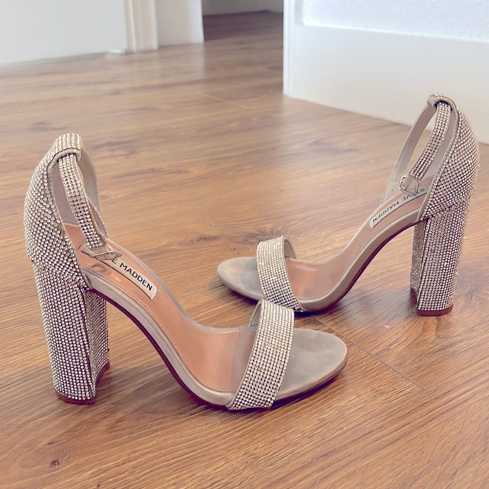 Steve Madden Carrson Crystal Sparkly Heels